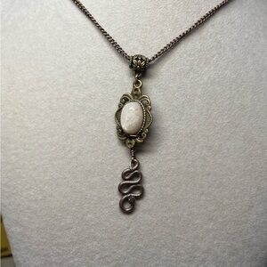 Peach Moonstone Necklace